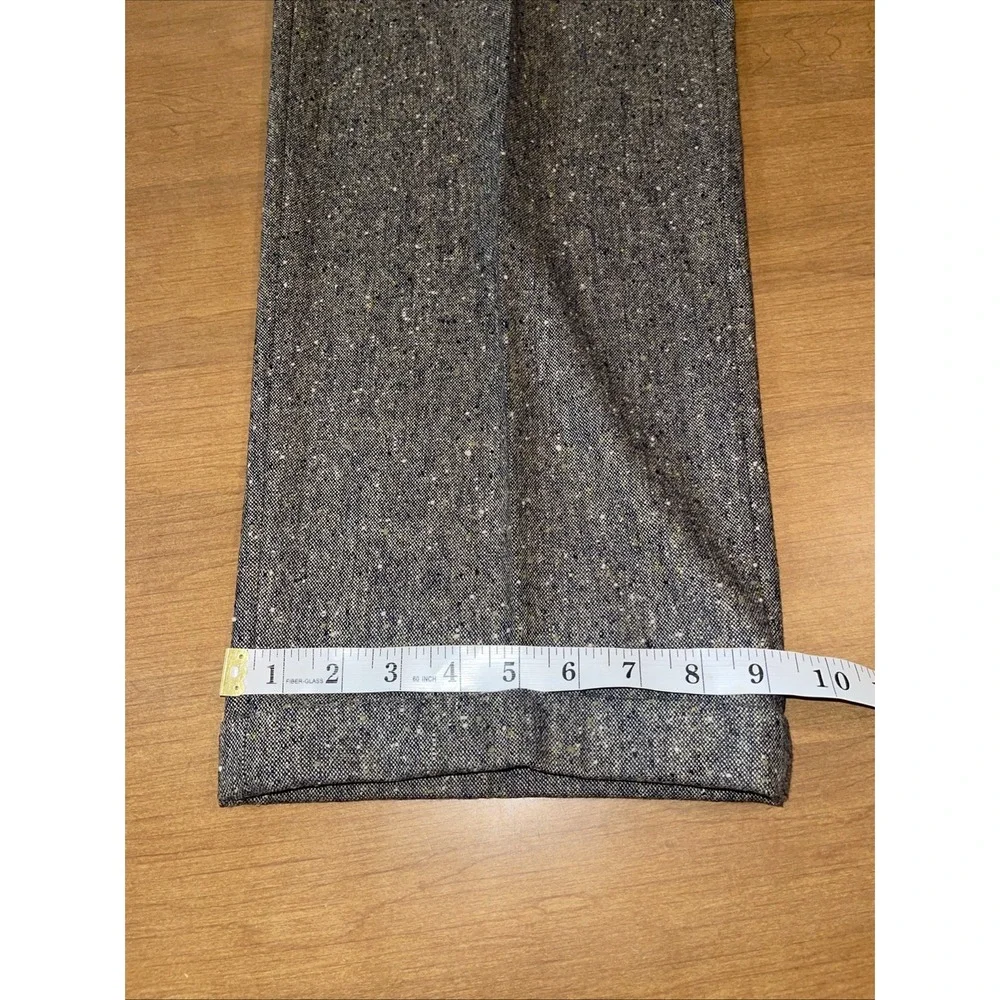 St Croix Donegal Tweed Pants Men 36 Speckled Wool Dress Pleated Cuffed Italy